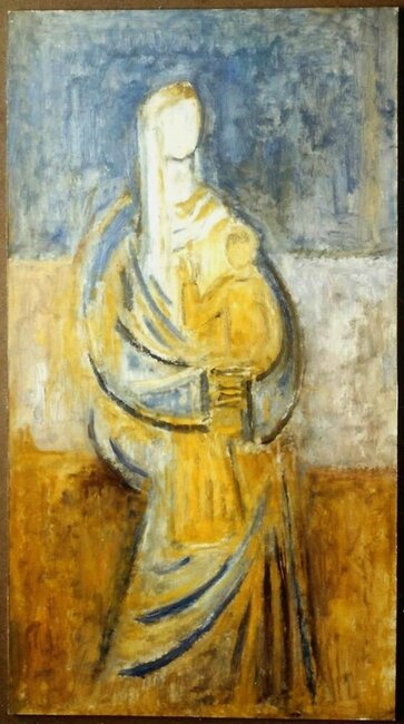 Vierge assise à l'enfant, années 1990 *