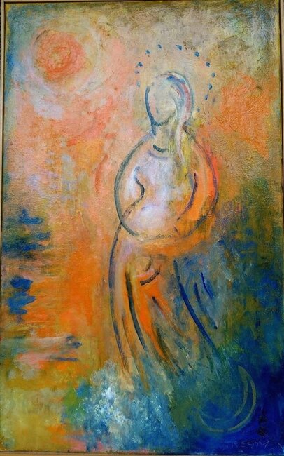 Vierge enceinte, Ap. XII (étude), 1990