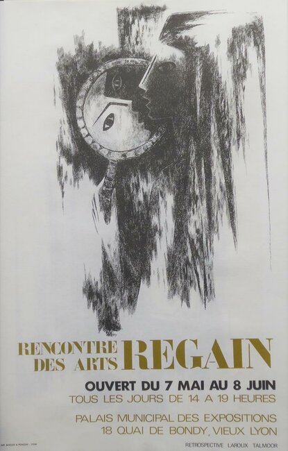 Miroir, 1974, affiche salon Regain