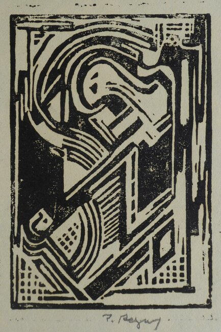 Linogravure, 1950 environ *