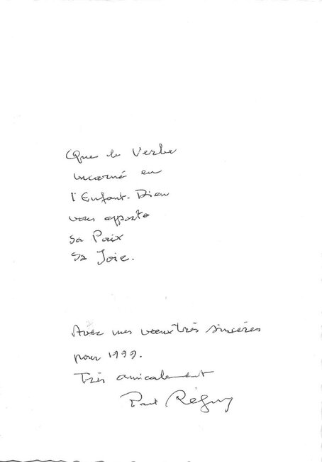 Magnificat, carte de vœux, 1998 *