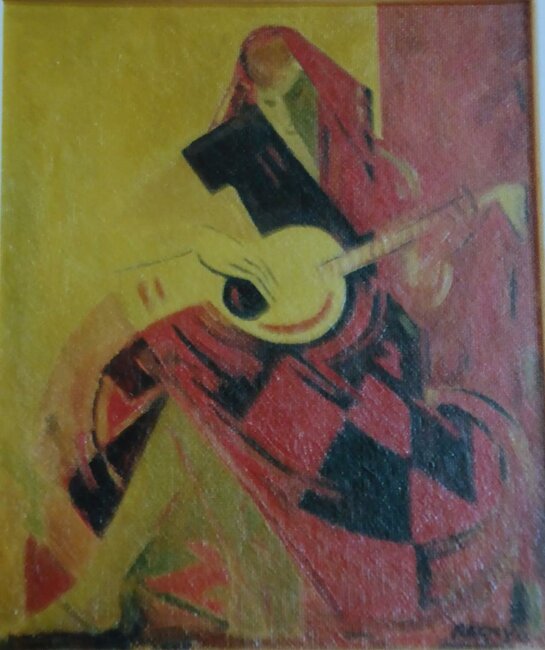 Joueuse de guitare, 1958