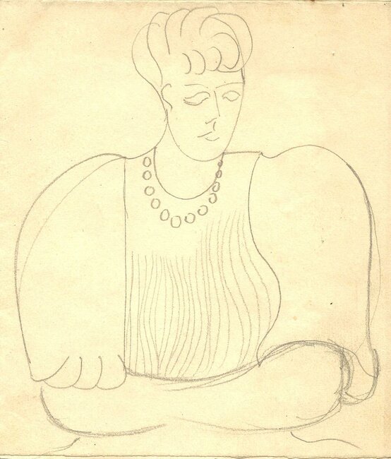 Portrait d'Andrée, préparation, 1943 ou 45 *