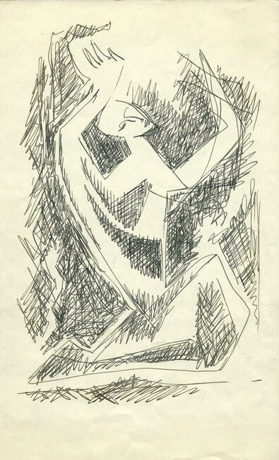 Préparation pour "Imploration", autour de 1970