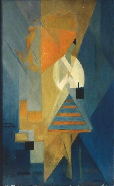 Femme au parapluie, 1960 environ * 