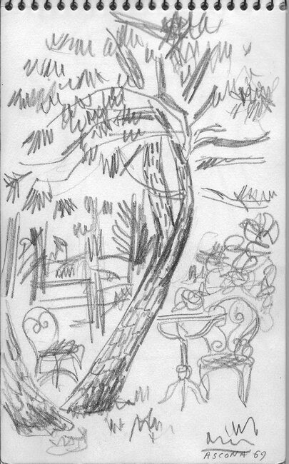 Ascona, extraits d'un carnet de croquis, 1969 *