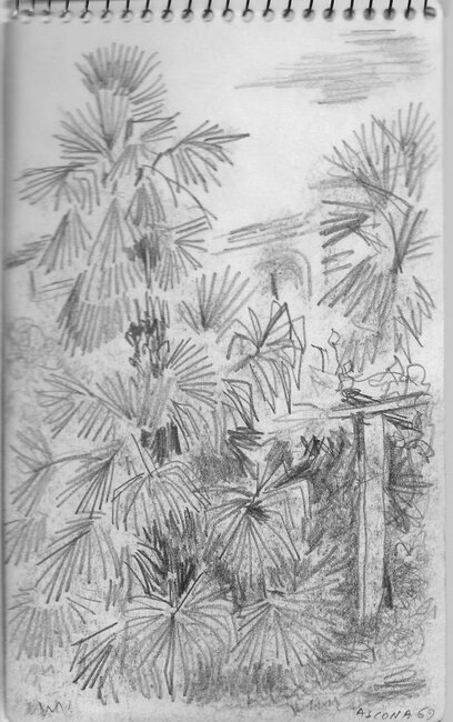 Ascona, extraits d'un carnet de croquis, 1969 *