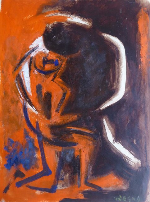 Lutte de Jacob avec l'Ange, 1968 environ