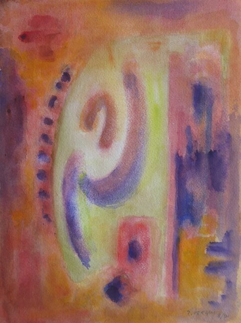 Aquarelle, août 1991 