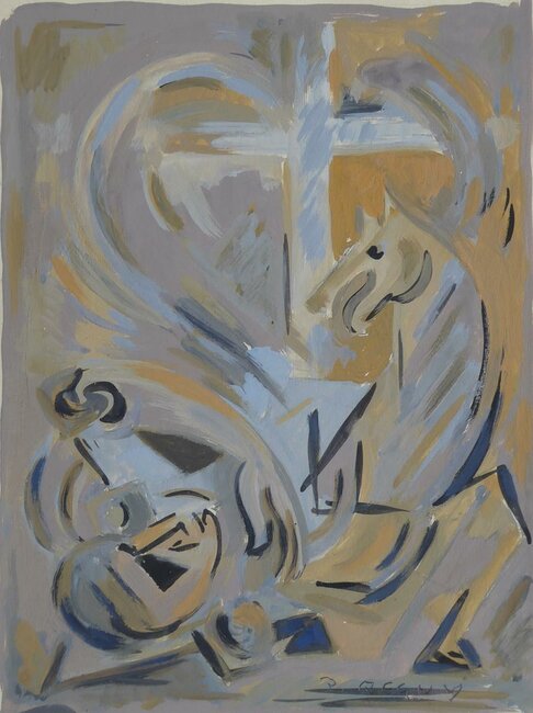 Étude pour le Chemin de Damas, 1950 