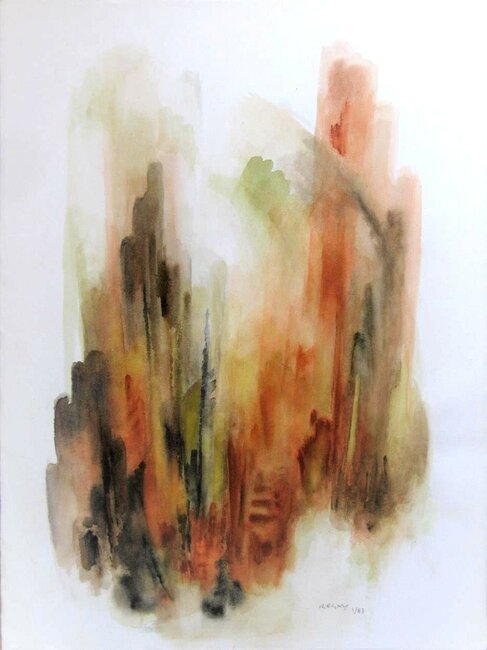 Aquarelle, janvier 1987