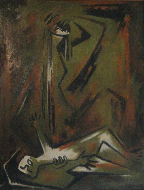Femme et enfant mort (Biafra) *