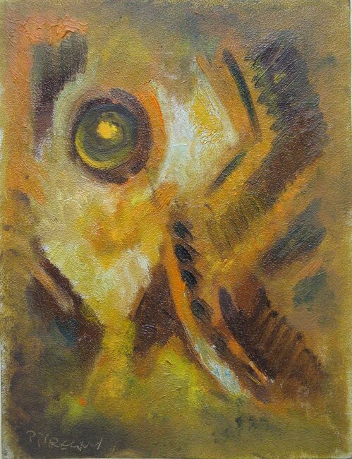 Huile sur papier, 1970-80