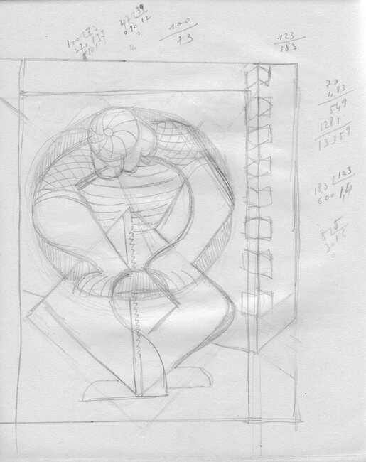 Dessins préparatoires pour Le scieur, 1945 *