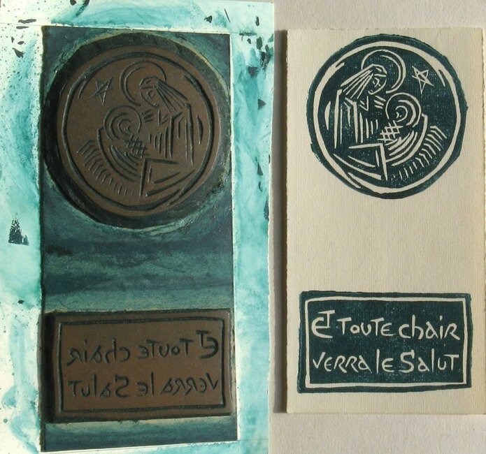 Carte de vœux, autour de 1960 