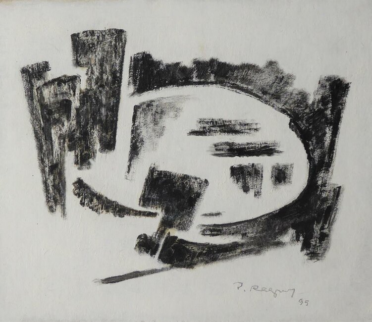 Huile sur carton, 1995 