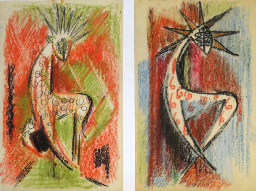 Agneau de l'Apocalypse, étude, 1955-63