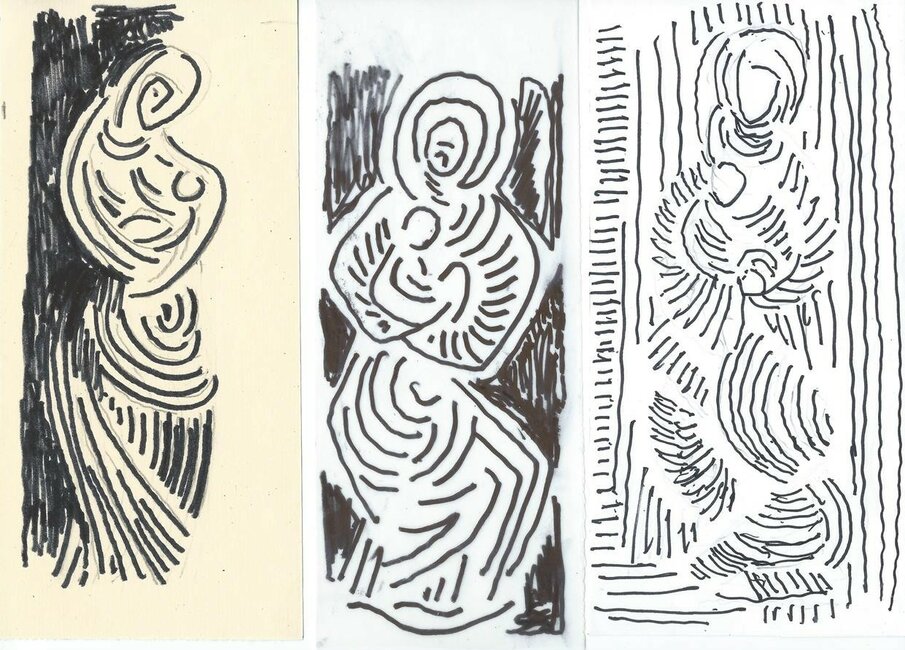 Vierge à l'enfant, 1980-90