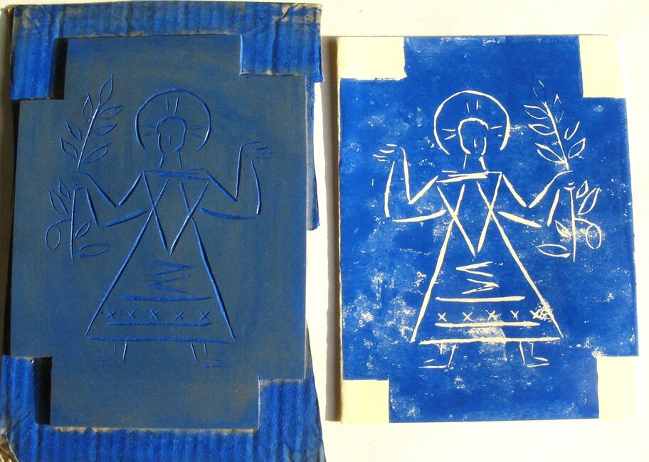 Carte de vœux, Emmanuel, Noël 2000 *