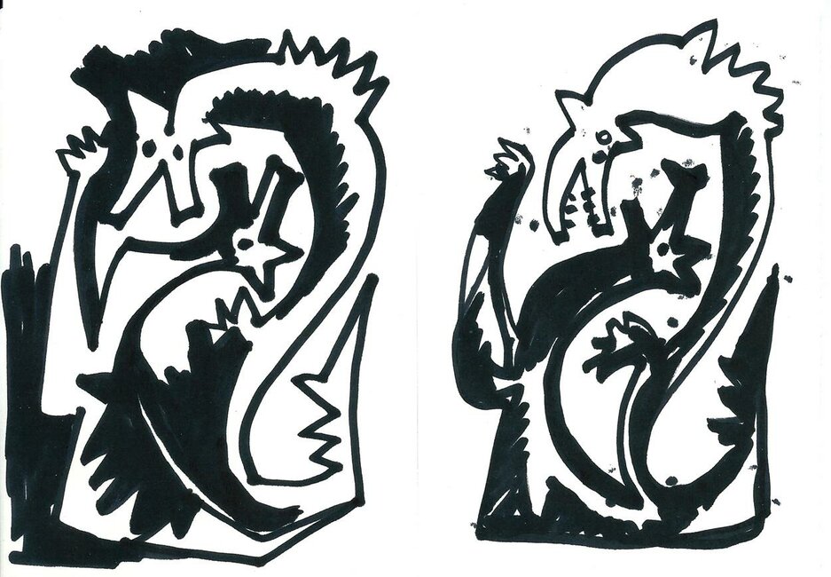Études sur le thème du dragon, 1965-75