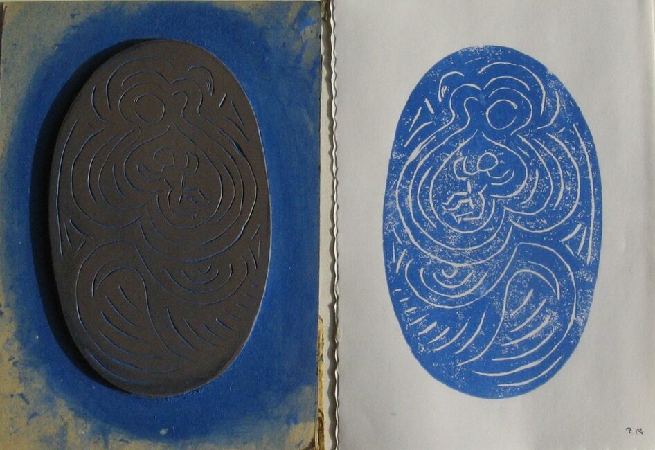 Vierge à l'enfant, carte de vœux, 1994 * 