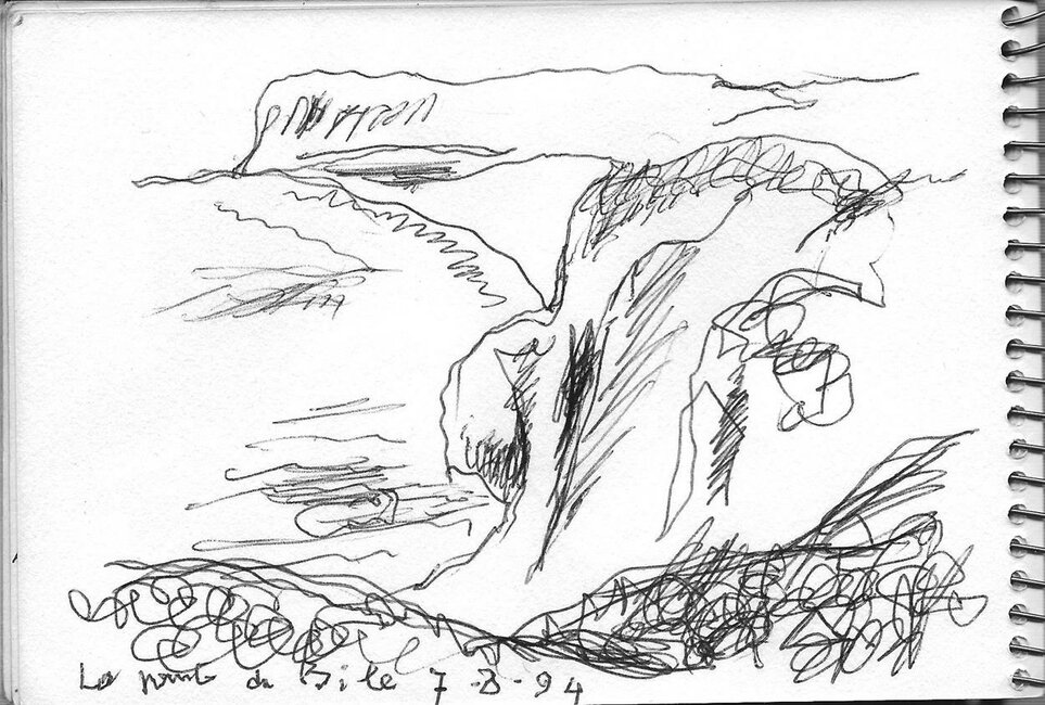 Extraits carnet de croquis 1990-94 *